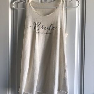 Bride tank top